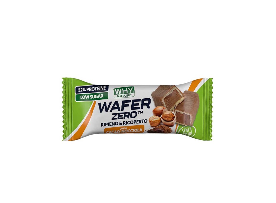 WAFER ZERO - Barretta proteica con wafer ripieno di crema WHY NATURE