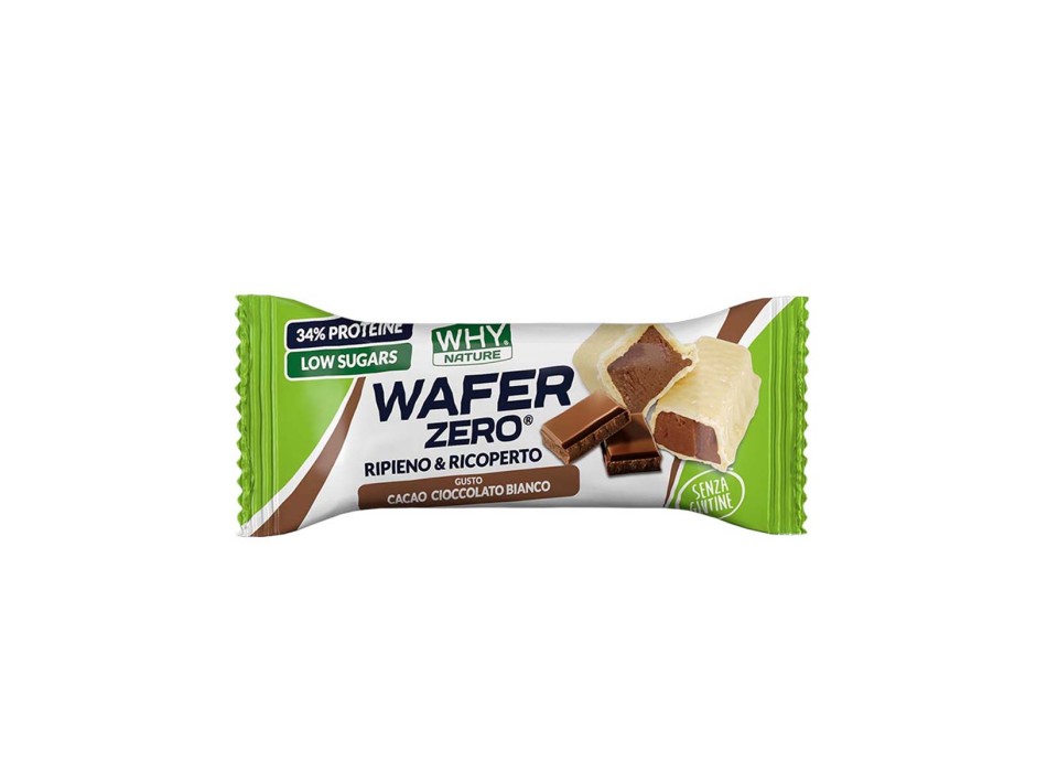 WAFER ZERO - Barretta proteica con wafer ripieno di crema WHY NATURE