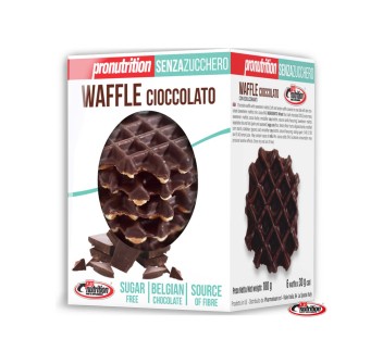 WAFFLE - Morbido e tenero Waffle senza zucchero con aromi naturali PRONUTRITION