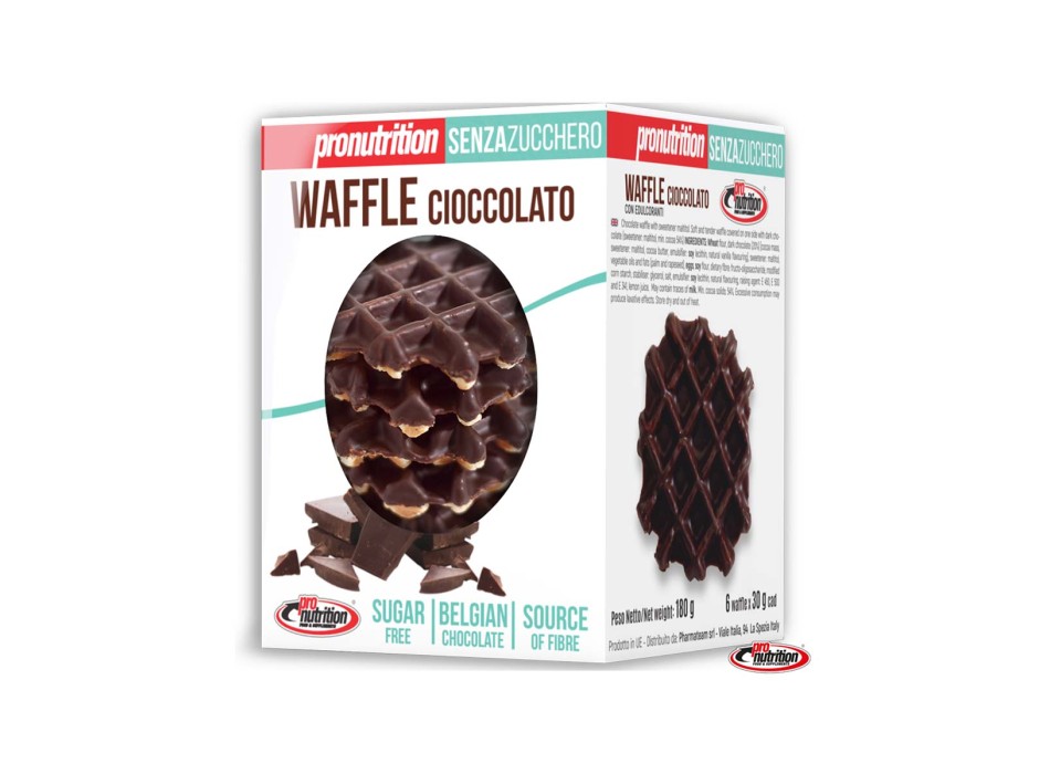 WAFFLE - Morbido e tenero Waffle senza zucchero con aromi naturali PRONUTRITION