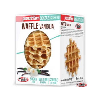 WAFFLE - Morbido e tenero Waffle senza zucchero con aromi naturali PRONUTRITION