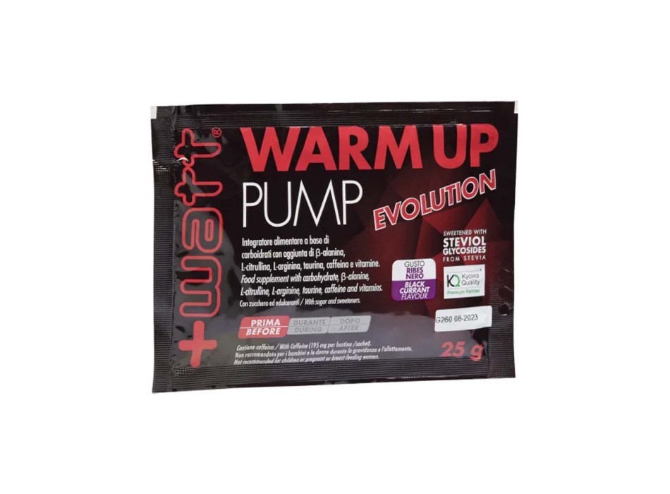 WARM UP PUMP EVOLUTION - Pre-workout con carboidrati, vitamine e aminoacidi +WATT