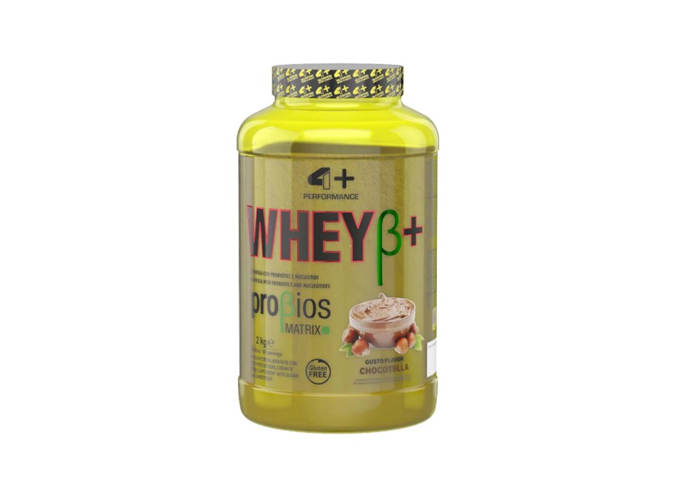 WHEY B+ - Proteine Concentrate del siero del latte con probiotici e Bcaa 4+ NUTRITION