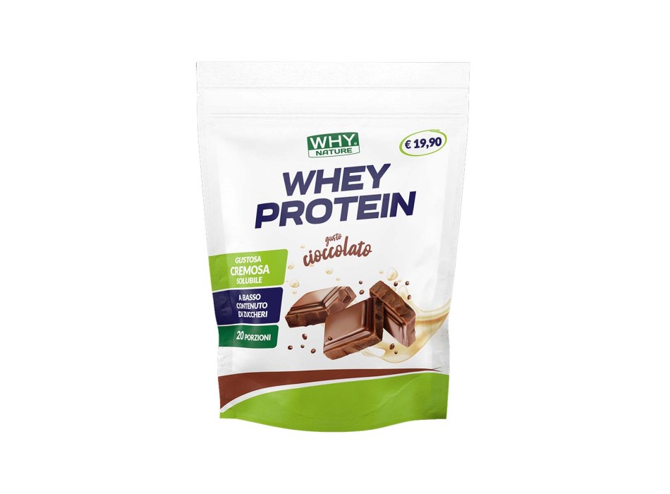 WHEY PROTEIN - WHYNATURE - Preparato alimentare per bevanda proteica a base di proteine concentrate del siero del latte WHY NATURE