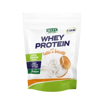 WHEY PROTEIN - WHYNATURE - Preparato alimentare per bevanda proteica a base di proteine concentrate del siero del latte WHY NATURE