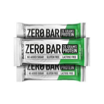 ZERO BAR - Barretta proteica a ridotto contenuto di carboidrati e zuccheri BIOTECH USA