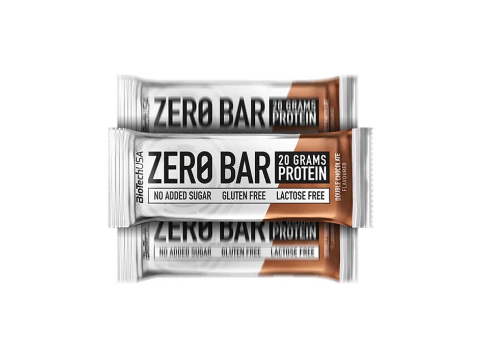 ZERO BAR - Barretta proteica a ridotto contenuto di carboidrati e zuccheri BIOTECH USA